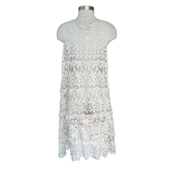 Vivid Importers Open Front Lace Midi Cardigan OS - Picture 3 of 7